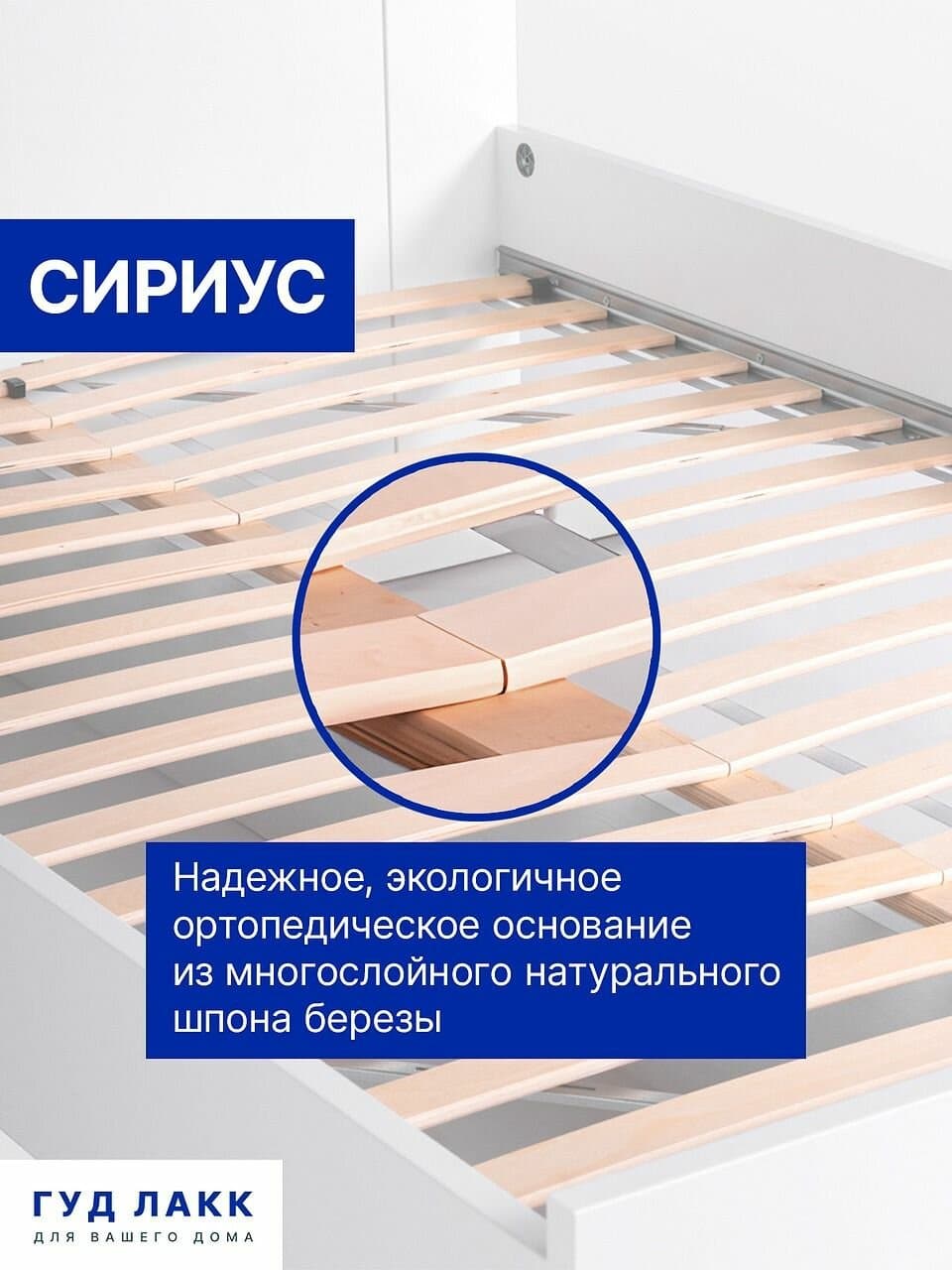 Кровать двуспальная Сириус, 160х200 см, черный, дуб венге 13