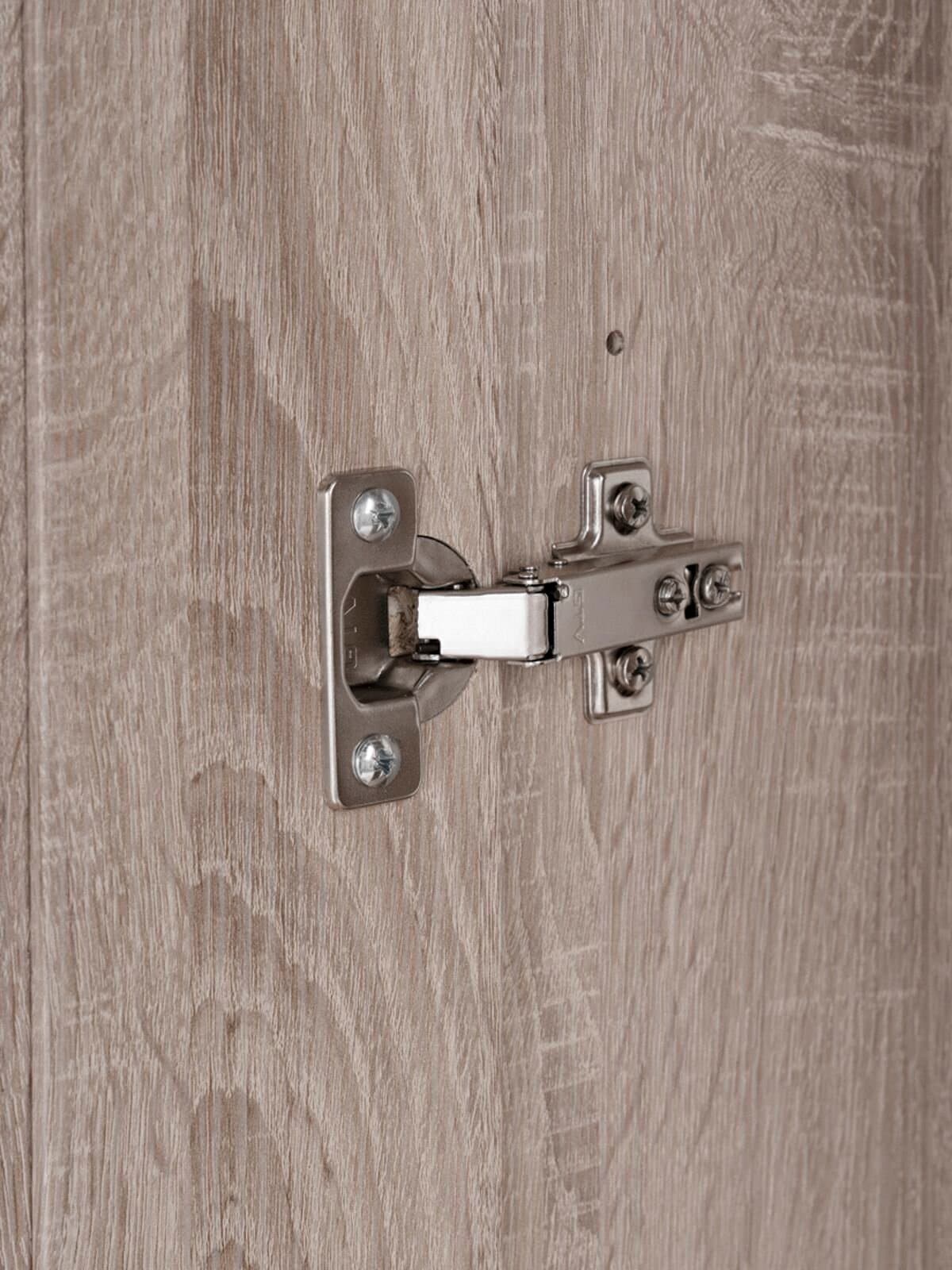 Шкаф Сириус, 4 двери и 1 ящик с зеркалом, 156х59х220 см, дуб сонома 12