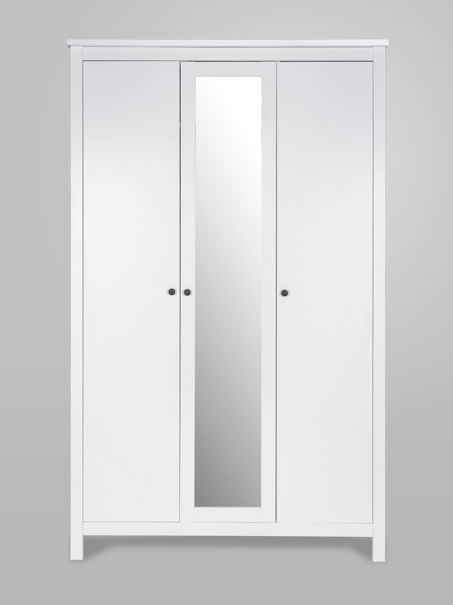 Шкаф распашной Сага, 3 двери, 132х64х215 см, белый 7