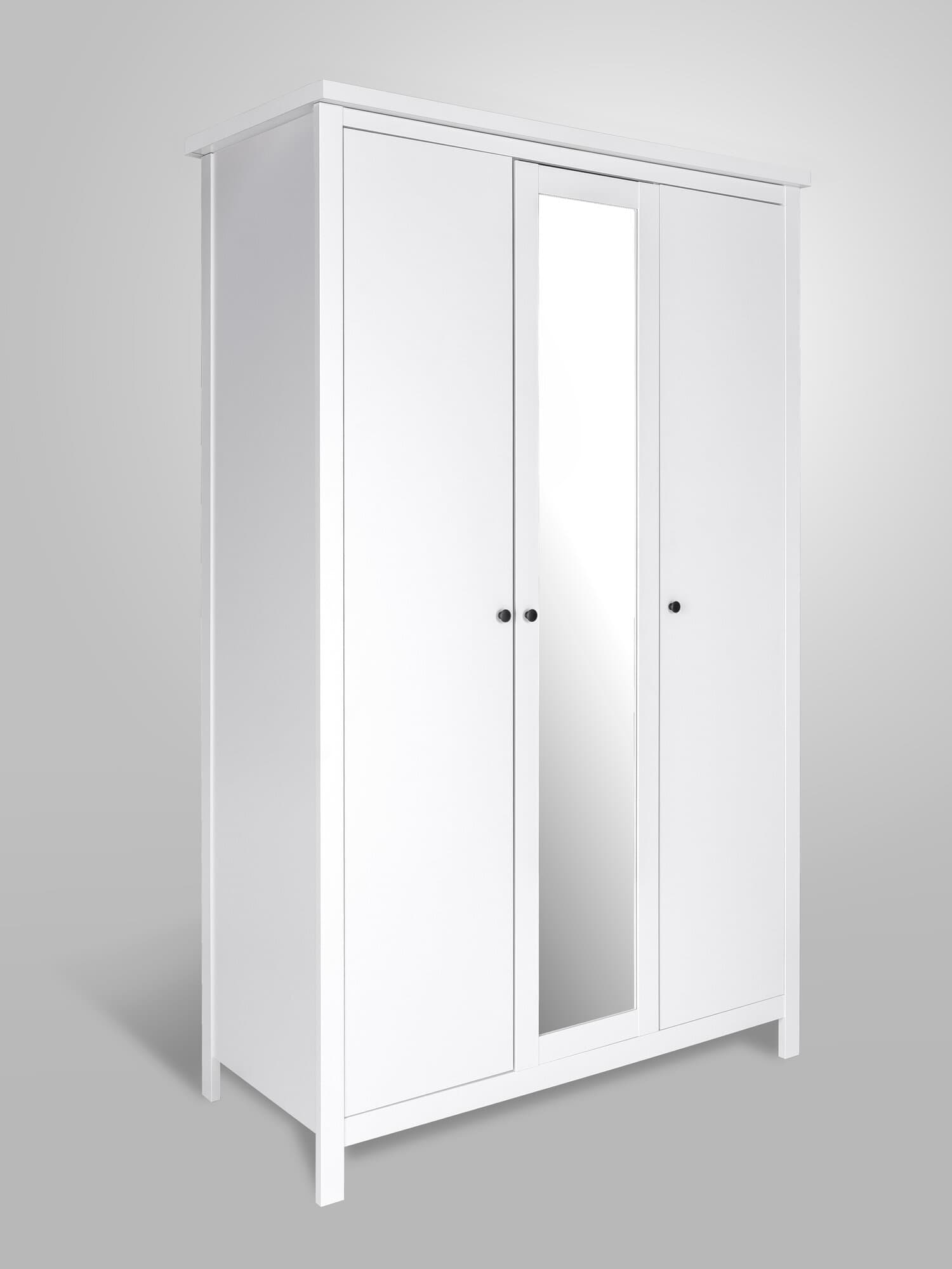 Шкаф распашной Сага, 3 двери, 132х64х215 см, белый 8