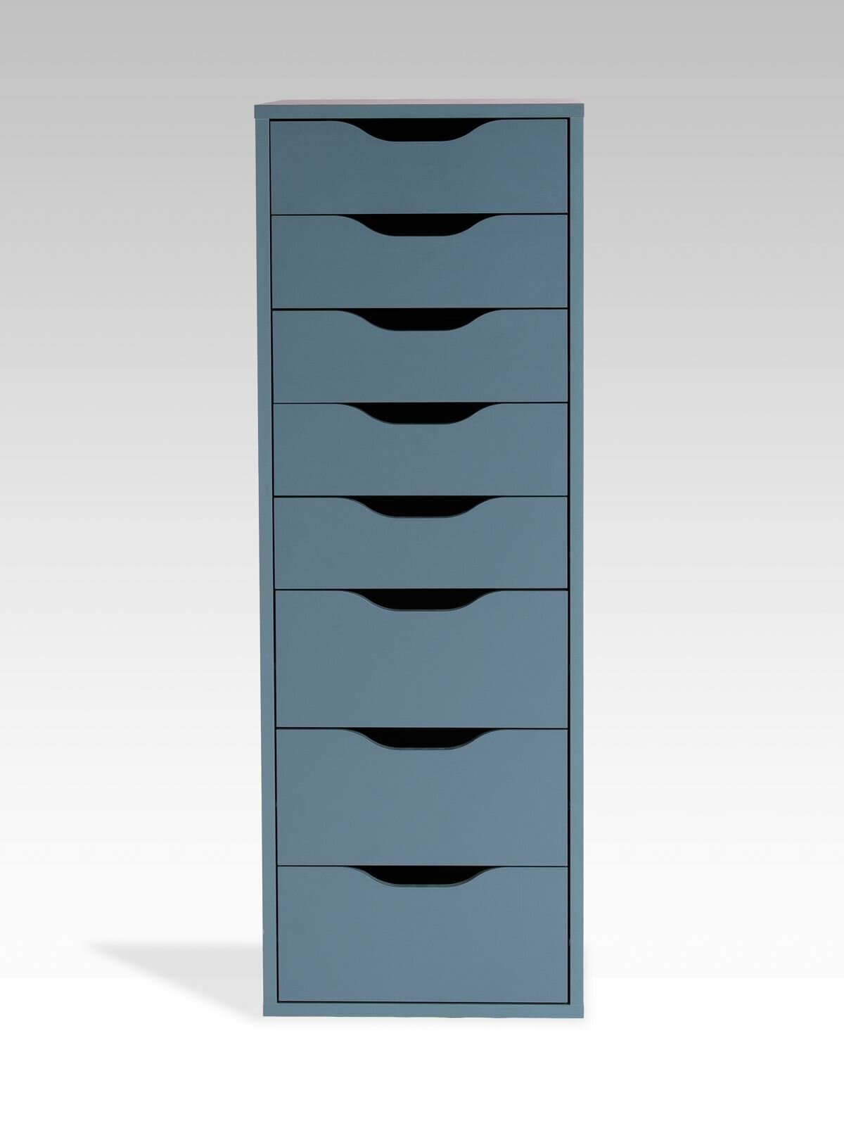 Комод Ингар, 8 ящиков, 36x102x53 см, серо-бирюзовый 7