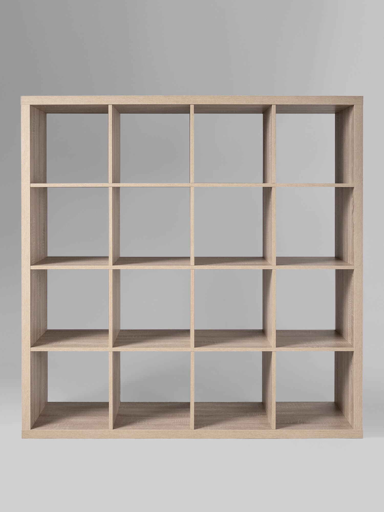 Стеллаж Фора, 16 полок, 147x147х38 см, дуб беленый 6