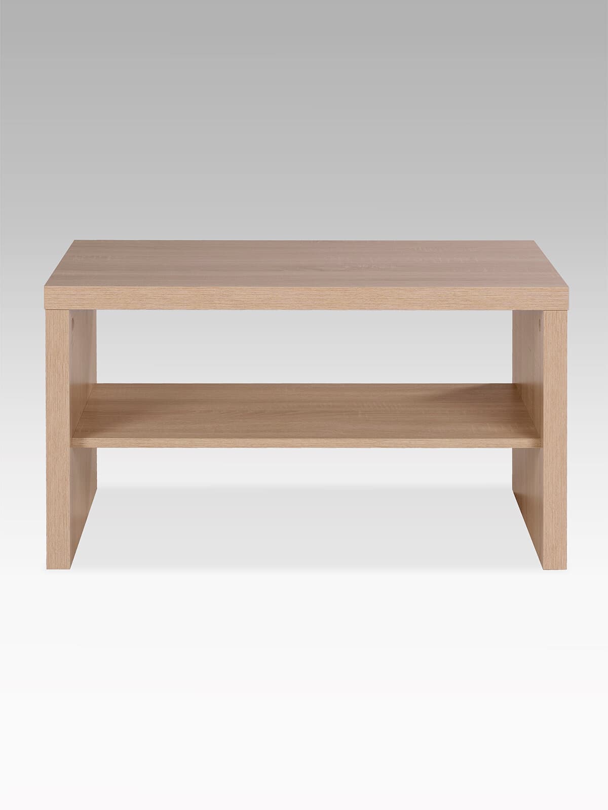 Стол журнальный Энкель, с полкой, 82x50x45 см, дуб беленый 4