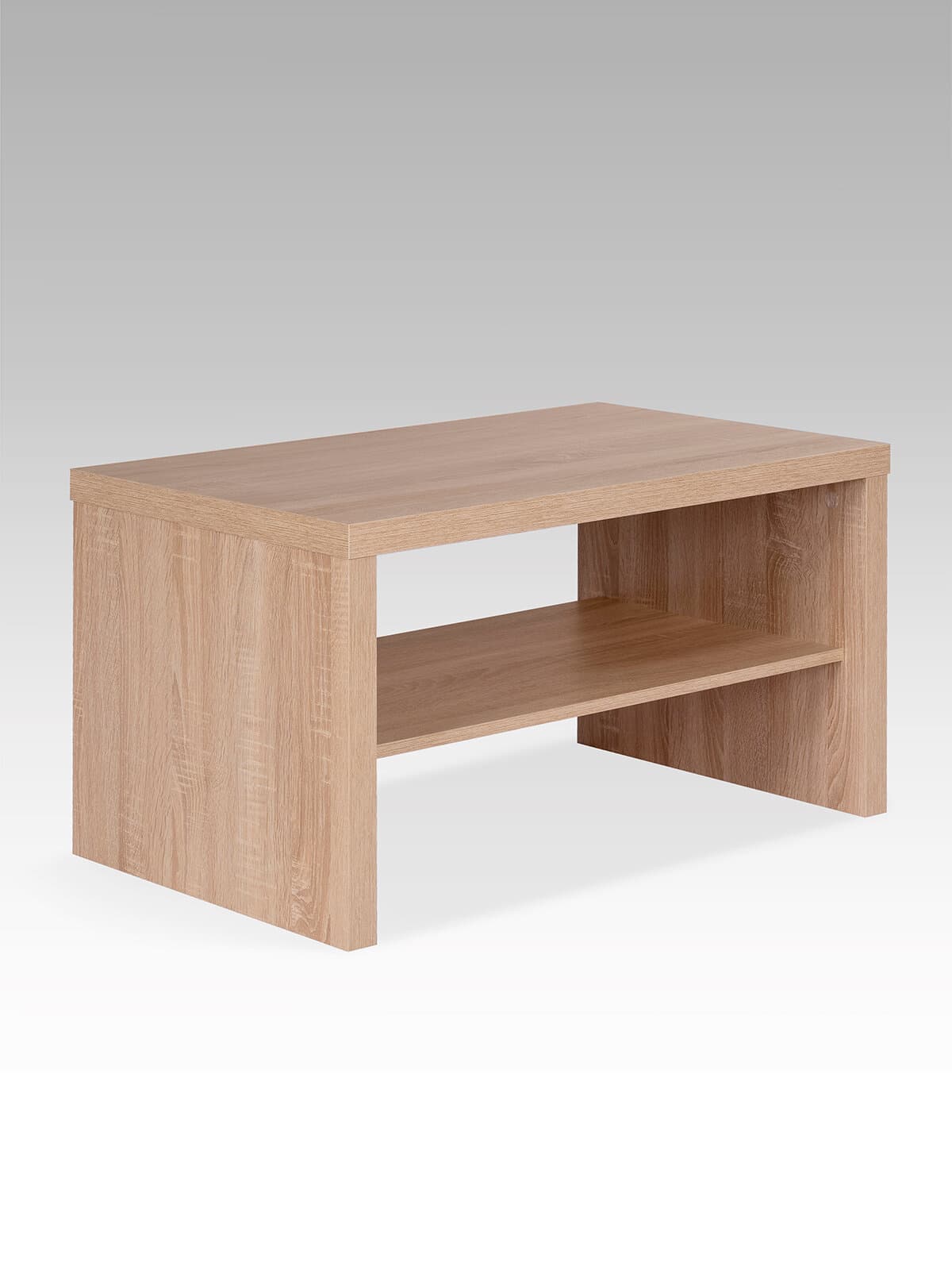Стол журнальный Энкель, с полкой, 82x50x45 см, дуб беленый 5