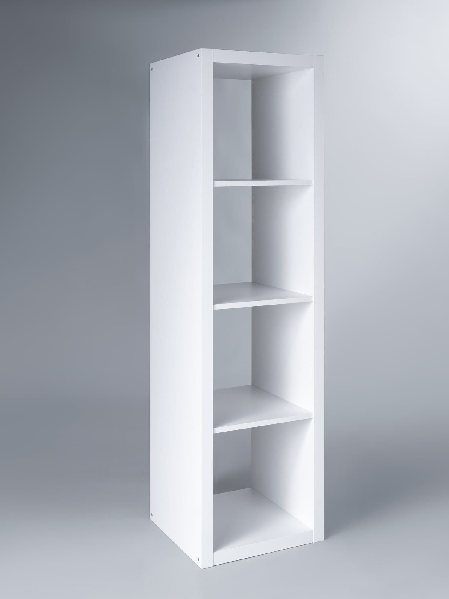 Стеллаж Фора, 4 полки, 147x42х38 см, белый 7