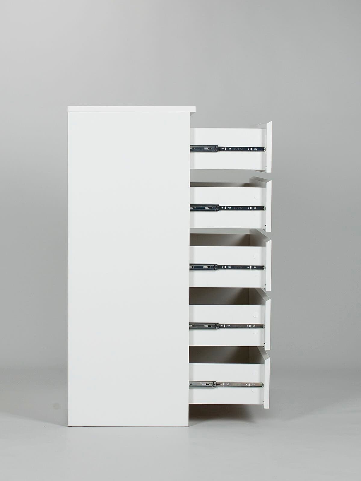 Комод Мальта, 4+2 ящика, с доводчиками, 80х48х121 см, белый 23
