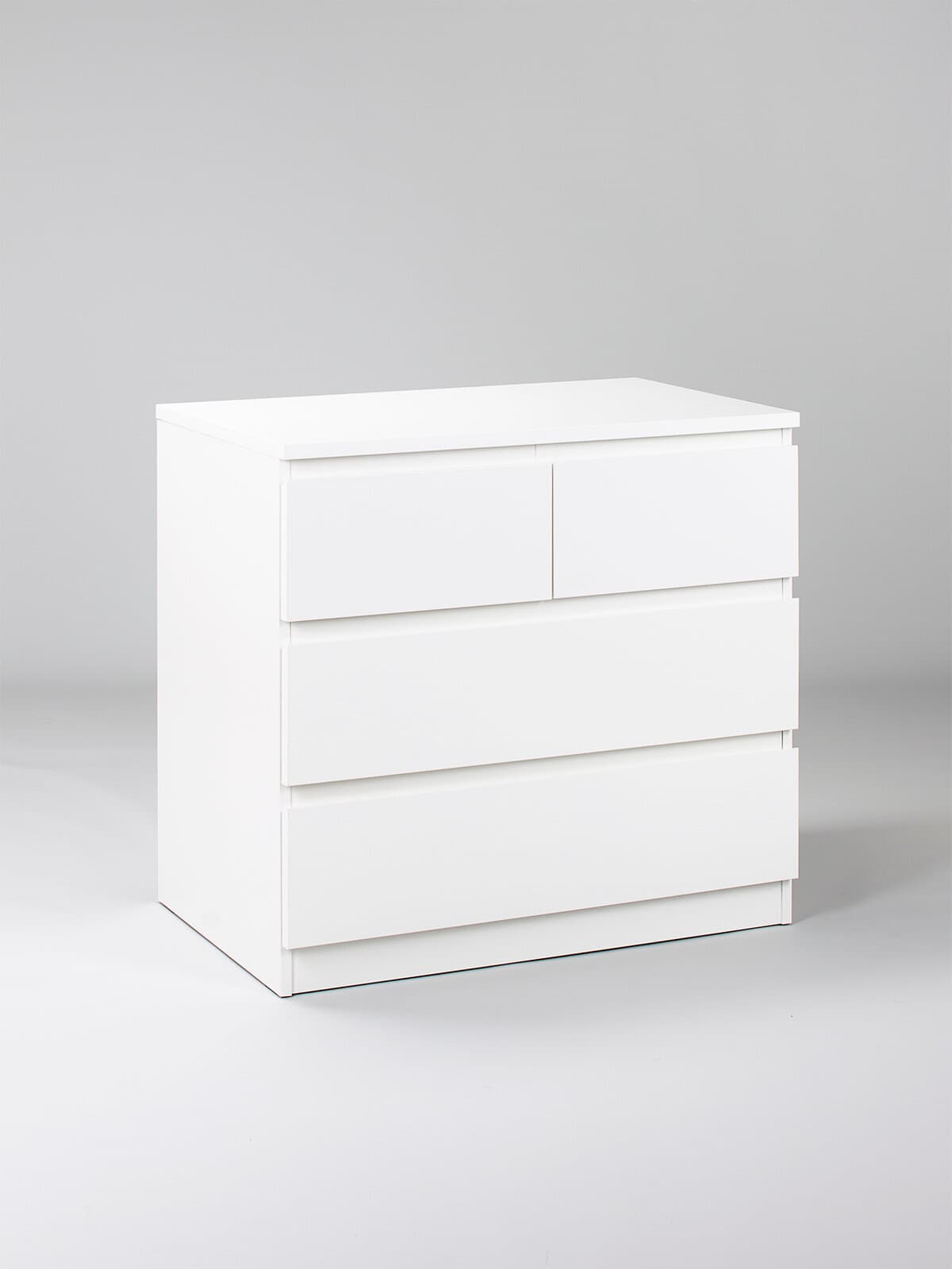 Комод Мальта, 2+2 ящика, с доводчиками, 80х48х76 см, белый 21