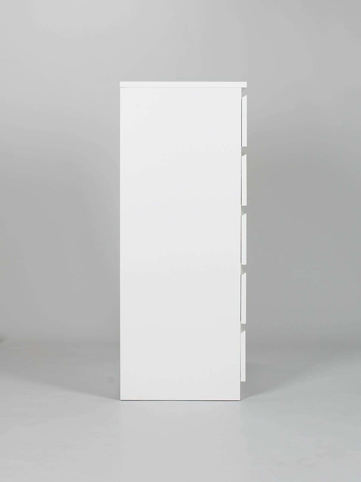 Комод Мальта, 5 ящиков, с доводчиками, 80х48х121 см, белый 20