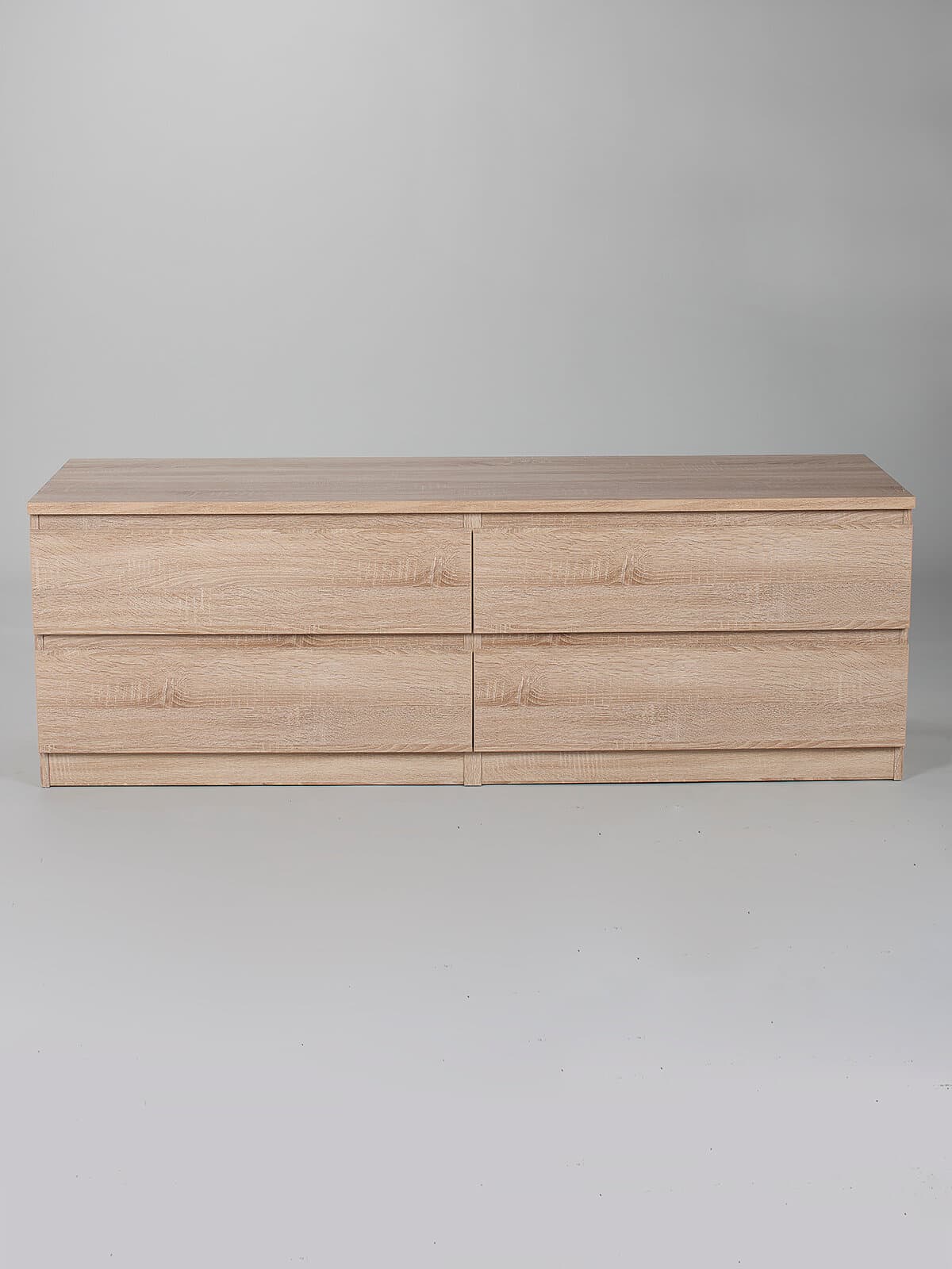 Комод Мальта, 4 ящика, горизонтальный, с доводчиками, 160х48х54 см, дуб сонома 24
