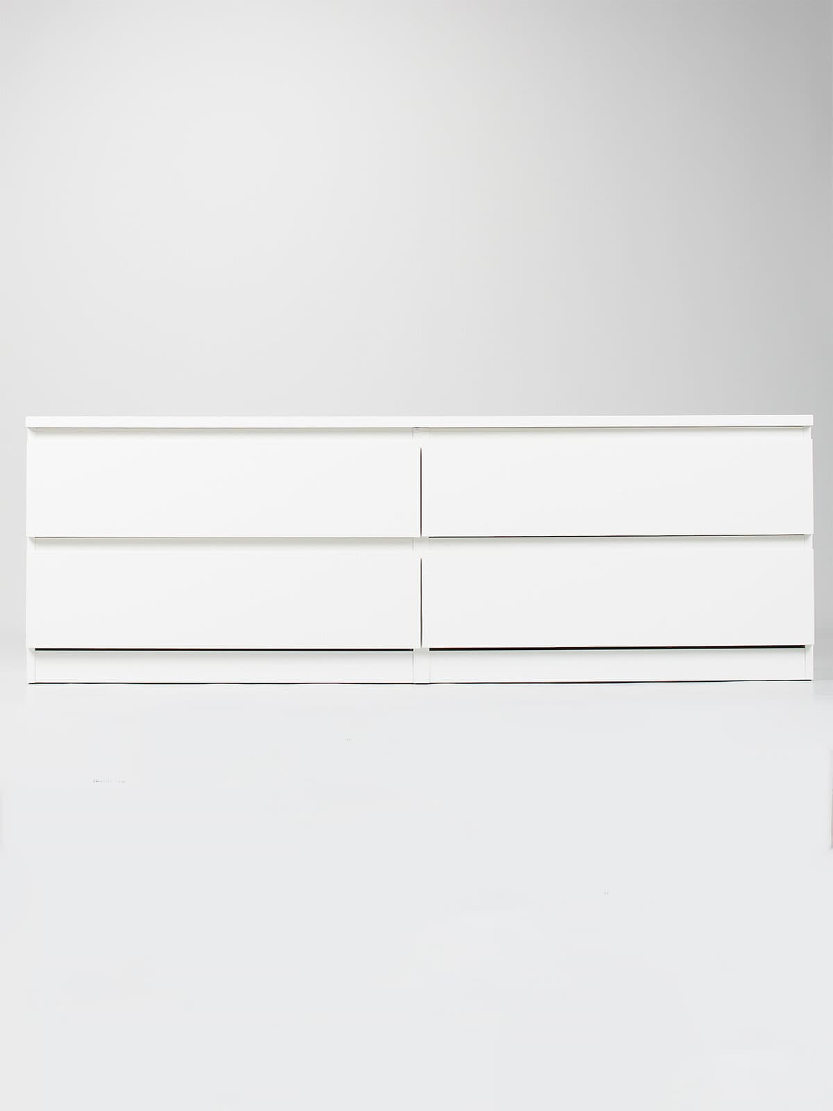Комод Мальта, 4 ящика, горизонтальный, с доводчиками, 160х48х54 см, белый 17