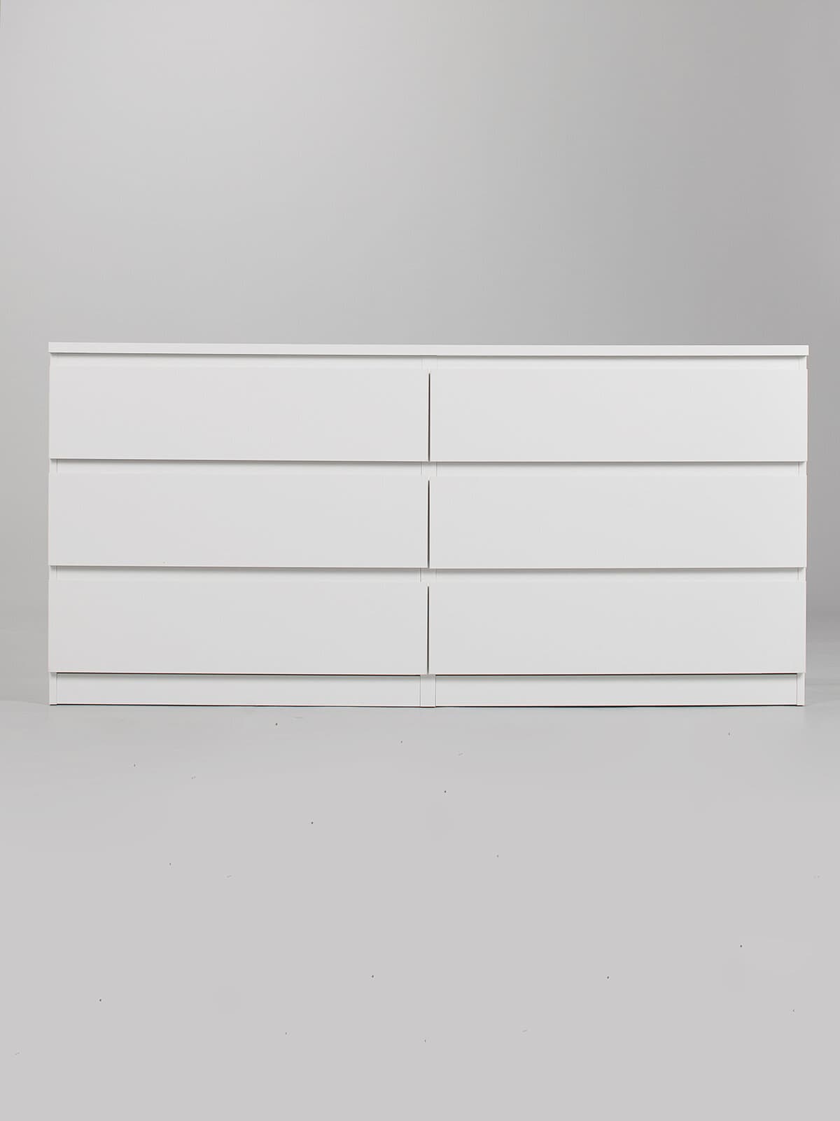 Комод Мальта, 6 ящиков, горизонтальный, с доводчиками, 160х48х76 см, белый 14