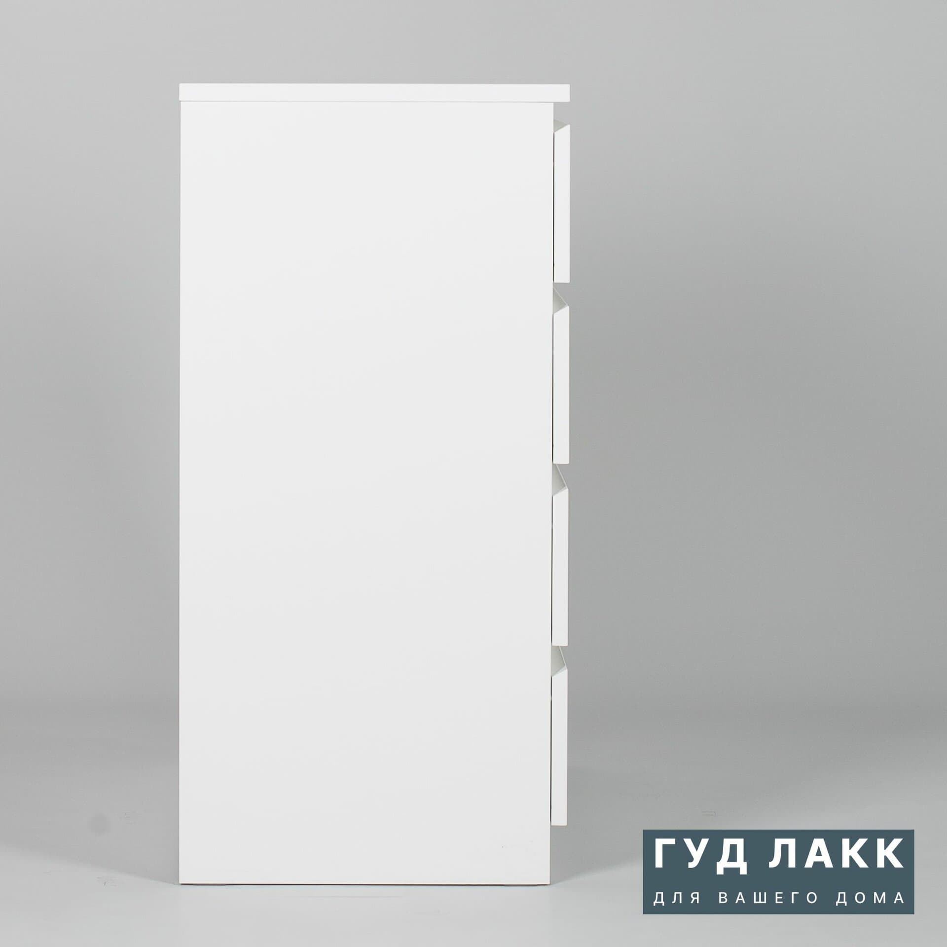 Комод Мальта, 4 ящика, с доводчиками, 80х48х98 см, белый 8