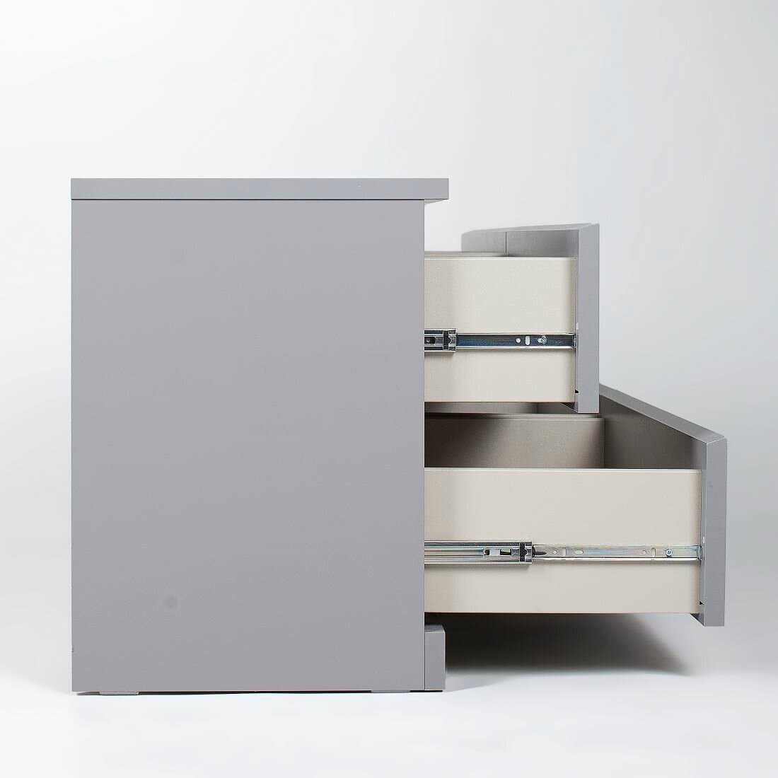 Комод Варма, 4 ящика, горизонтальный, 160х54х40 см, эмаль серая 12