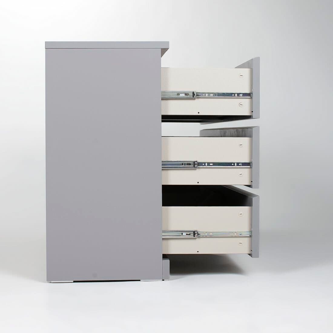 Комод Варма, 6 ящиков, горизонтальный, 160х78х40 см, эмаль серая 15