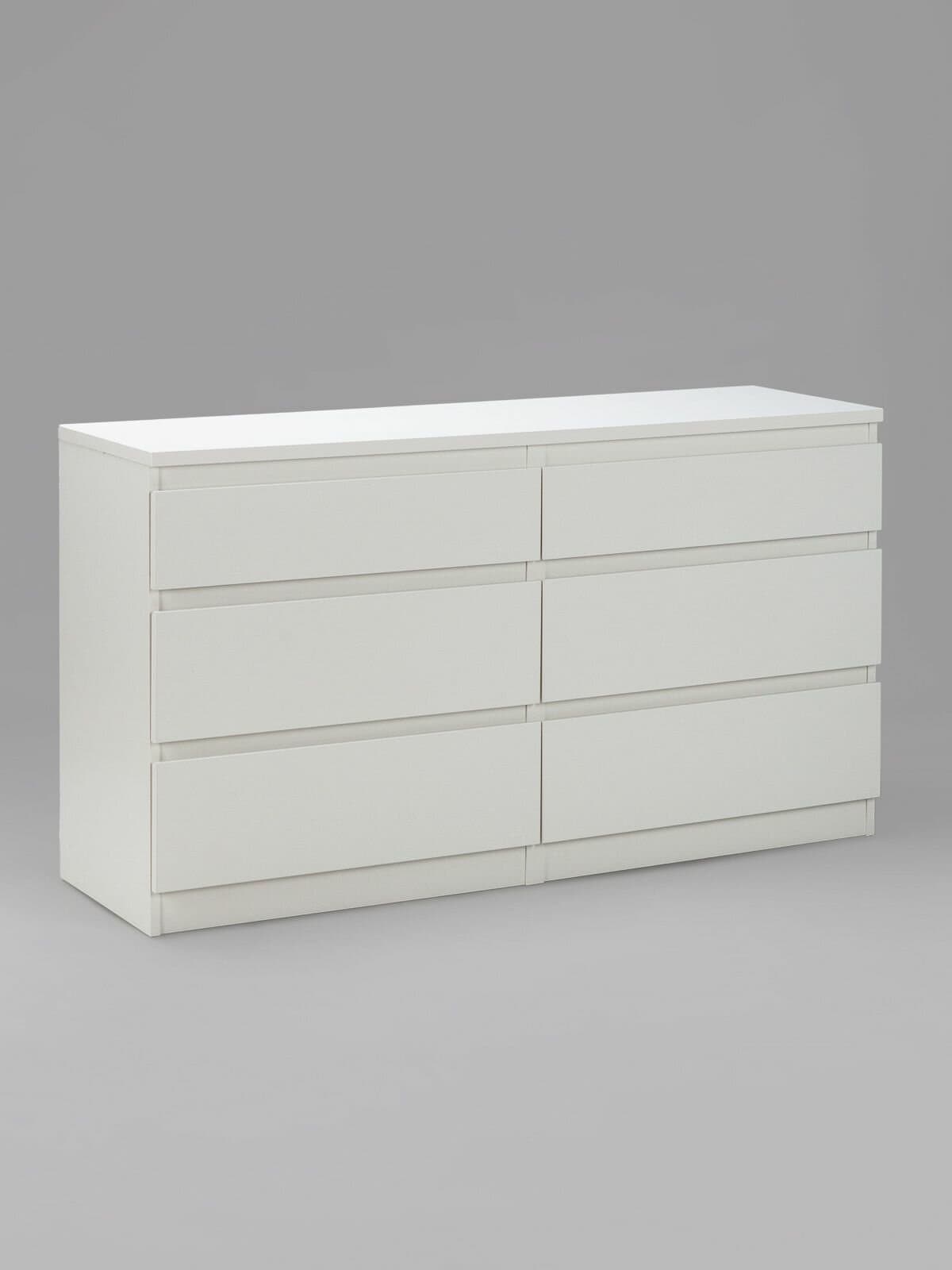 Комод Кастор, 6 ящиков, 129х40х71 см, белый 8