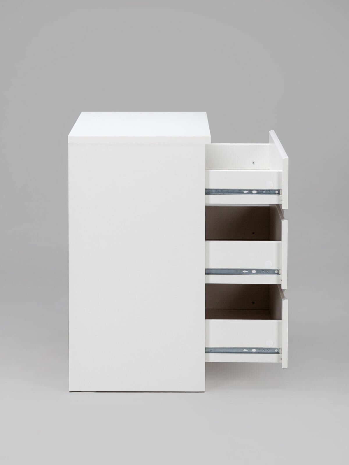 Комод Кастор, 3 ящика, 65х40х71 см, белый 17