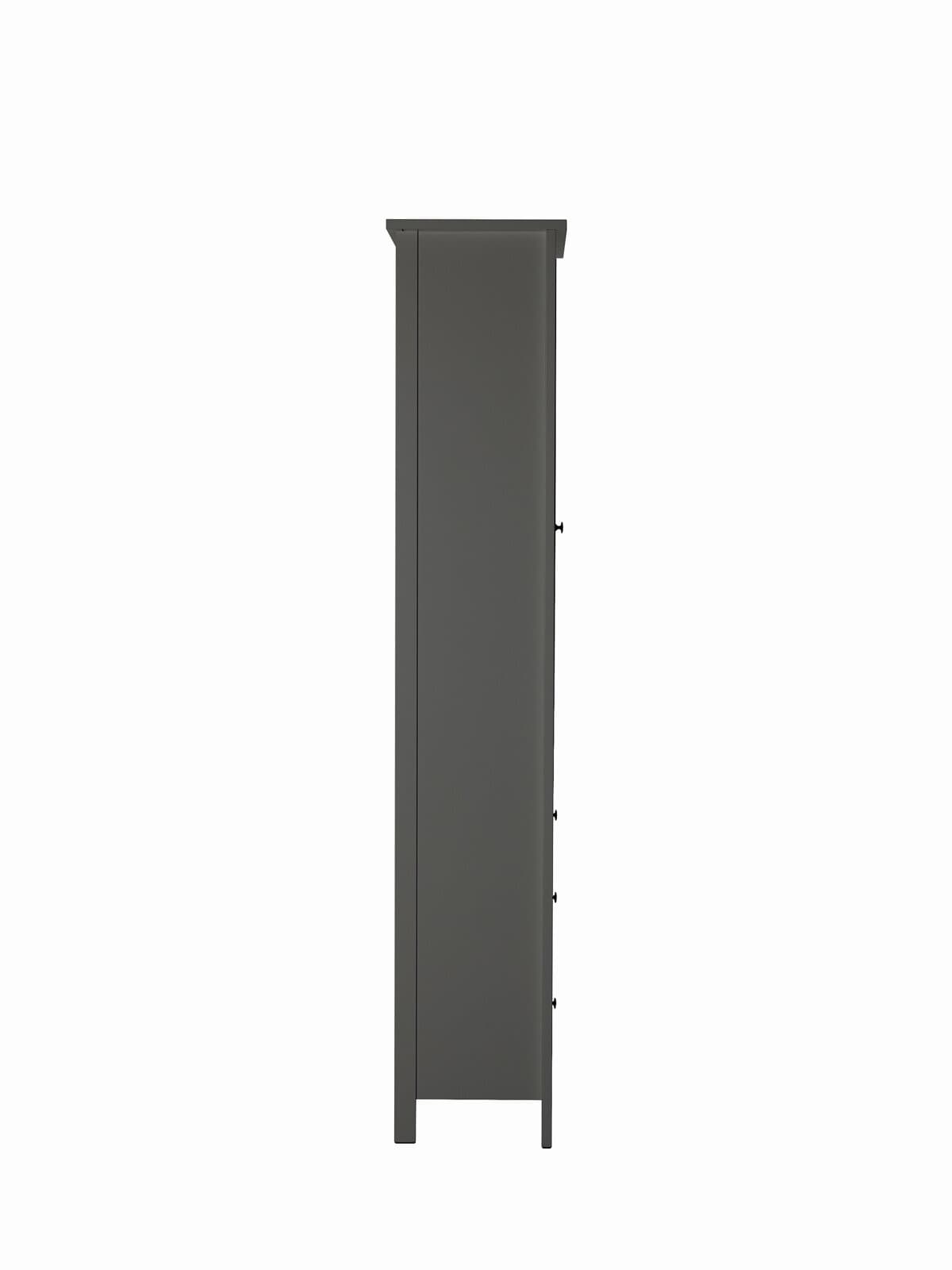 Шкаф с витриной Сага, 50х41х215 см, серый 16